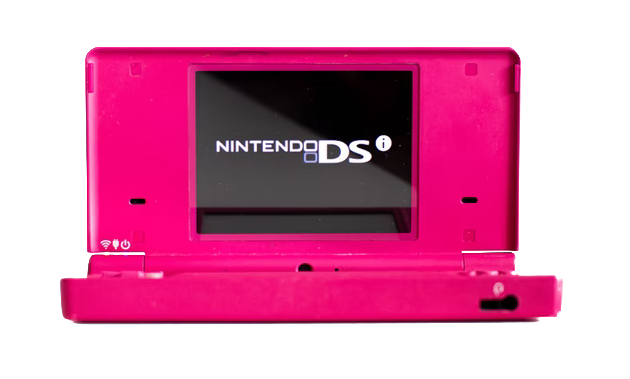 A pink Nintendo DSi