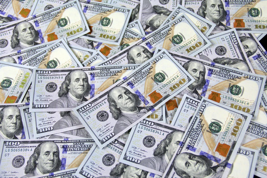 Several $100 bills